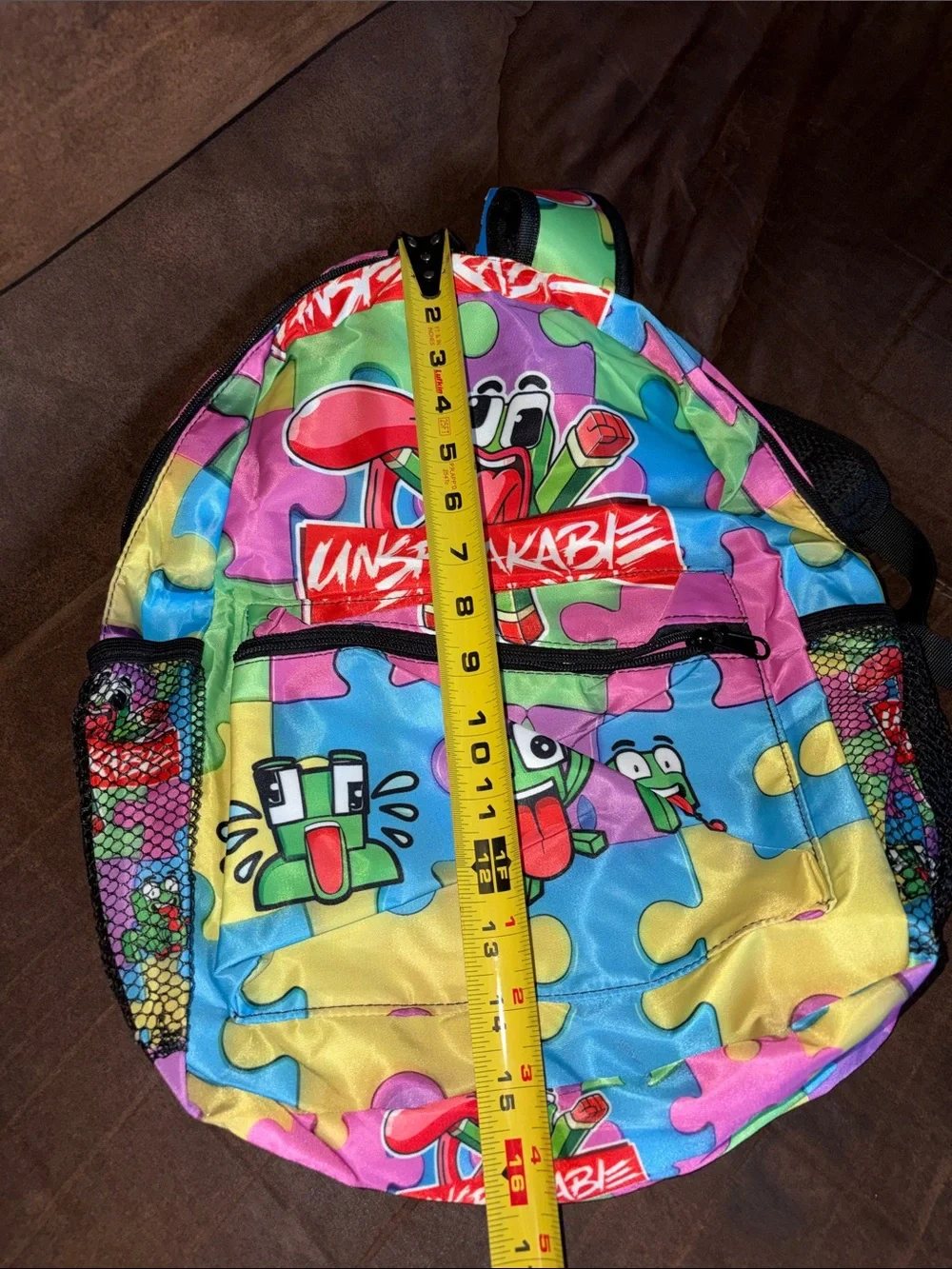 Sale! Undpeakable Kids Backpack Set - Colorful Puzzle Print / New!
